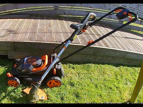 Worx WG779E Mower and Worx WG157.9 Strimmer real world test