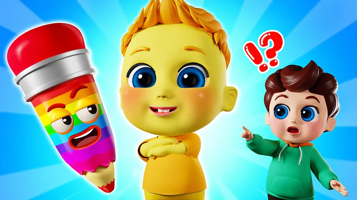 Magic Pencil!🌈 Let's Play Hide and Seek - Find My Color Song | Nursery Rhymes | Bibiberry Kids Songs