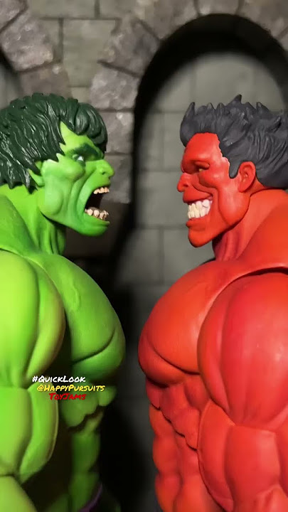 FaceOff:  Immortal Hulk Vs. Red Hulk QUICK LOOK Marvel SuperHero Action Figure Review