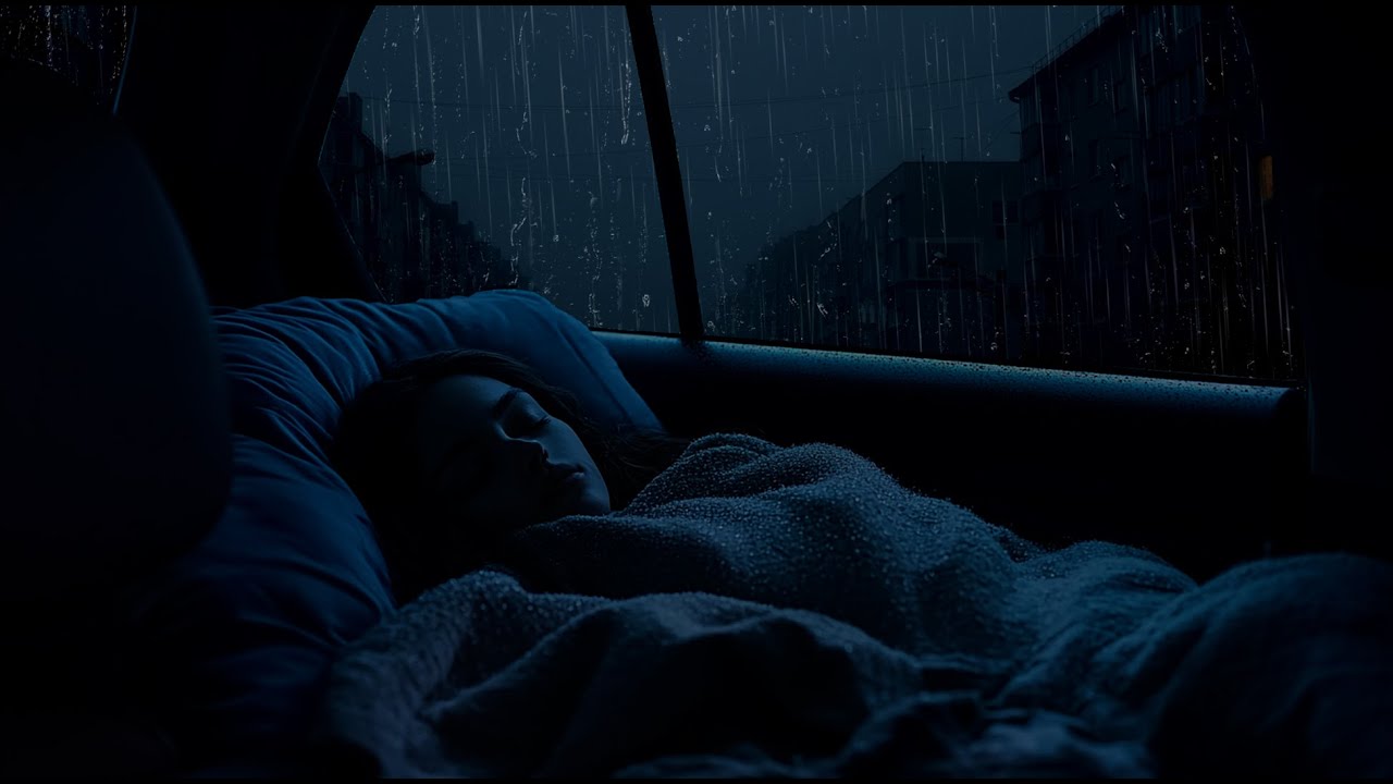 Rain Sounds While Sleeping in the Car at Night 🚗🌧️ Cozy Ambience for Deep, Restful Sleep