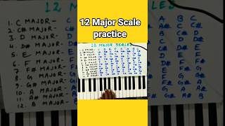 12 Major Scale practice piano 12majorscale shorts easy tricks new viral casiotricks finger