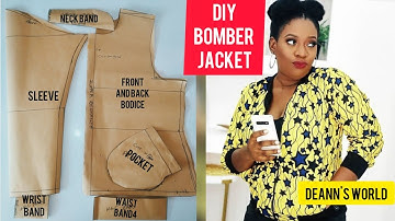 How to draft and sew Bomber jacket // part 1