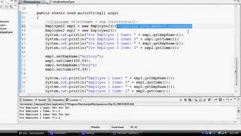 JAVA Programming Tutorial Overloaded Constructors