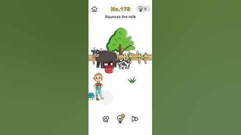 brain out level 175 squeeze the milk solution #shorts, #youtube