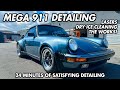Epic porsche 911 turbo detailing laser cleaning dry ice cleaning  the works