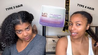 Mo Knows Hair Collection | Curl Smoothing Pudding on Type 3 Curls vs. Type 4 Curls