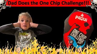My Dad does the Paqui One Chip Challenge - 2022