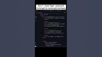 Master HTML Input Password: Maxlength & Minlength Attributes Explained! #htmlform #codewithmayur