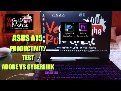 Asus A15 Productivity speed Test/Review Adobe Premiere 2020 vs Cyberlink Powerdirector 15 FA506IU