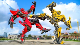 Transformers The Last Knight - Bumblebee vs Mirage Final Fight | พาราเมาท์ พิคเจอร์ส [HD]