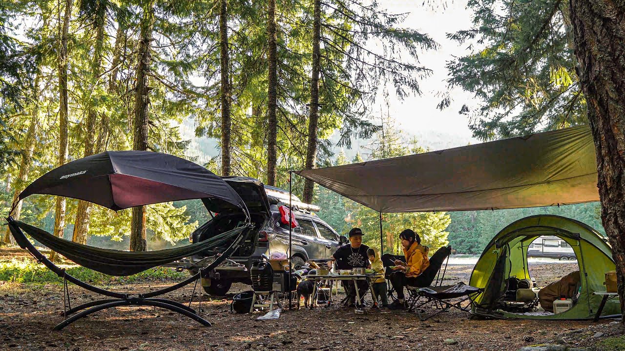 Anymaka Tent With Hammock Inside Camping With The Family Vevor