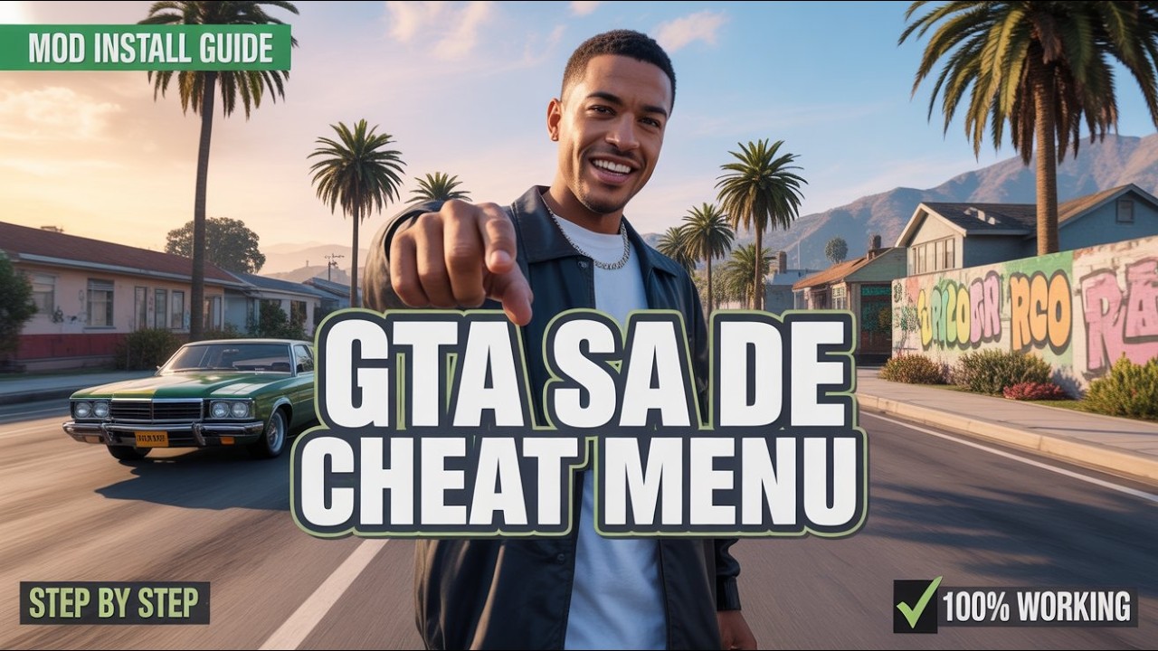 How to Install Cheat Menu Mod in GTA San Andreas Definitive Edition ...