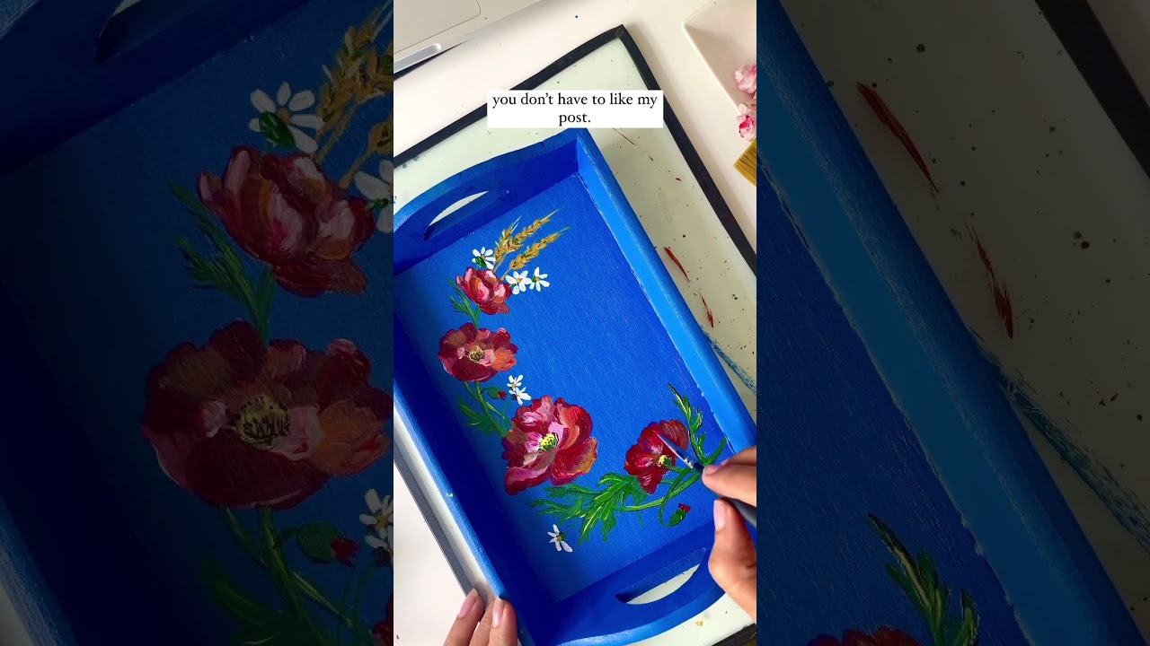 Easy DIY paint Tray | How to paint | serving tray | tutorial 