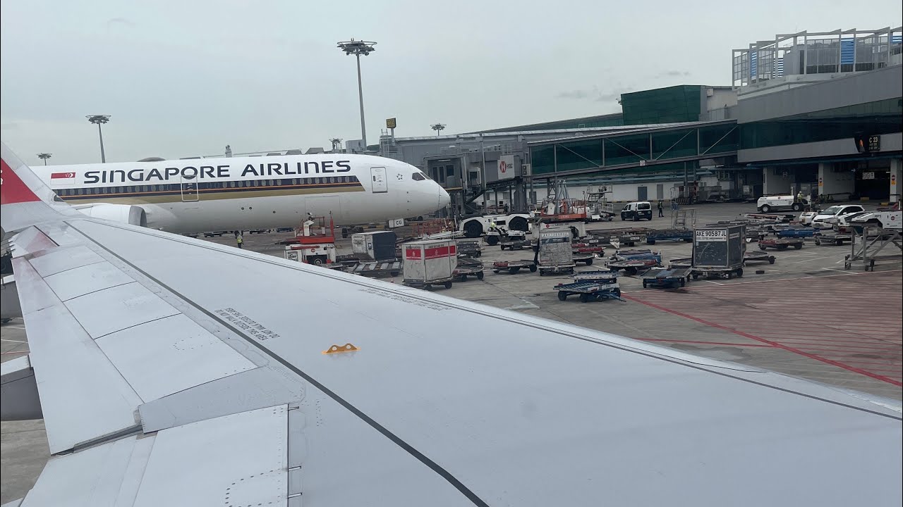 Air Asia A320neo Pushback + Engine startup + take off (Clear and Loud)