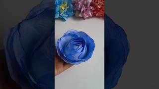 How to make flower with tissue paper/ DIY rose from towel paper #diy #art #rose #flower