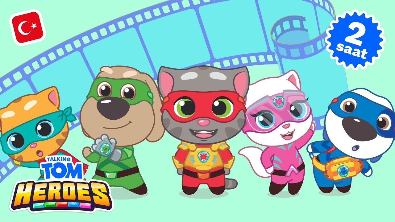 ⚡Kahraman Maratonu⚡ 🦸 Konuşan Tom: Kahramanlar (Tüm Bölümler, 2 Saat)
