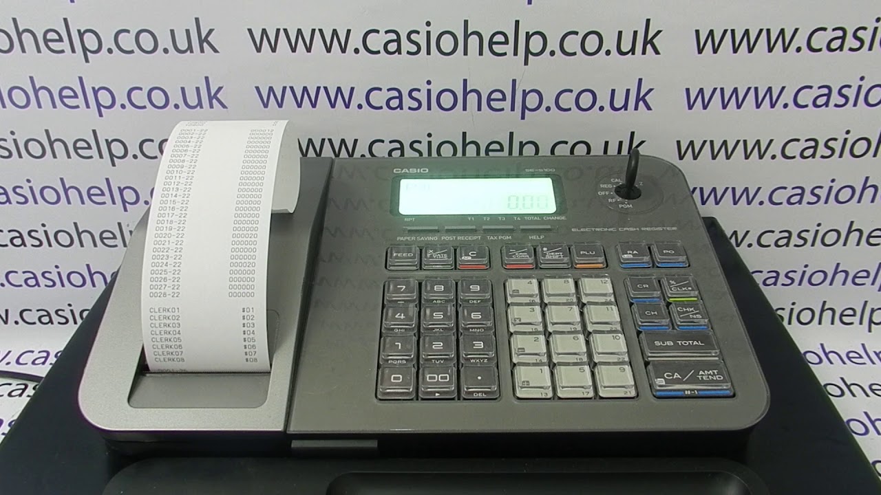 PGMX Casio SE-S100 Cash Register - YouTube