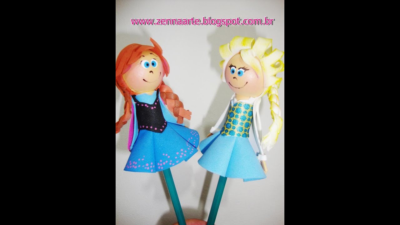 ponteira de e.v.a da ana frozen