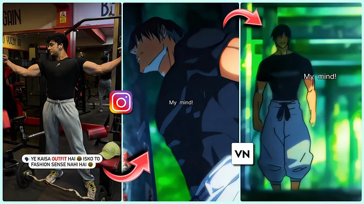 Viral ANIME Gym Reels Editing || Instagram Reels Video Editing || Vn Video Editor