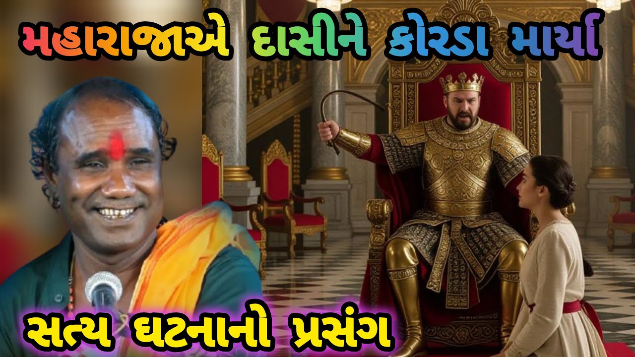 RAMDASJI GONDALIYA MAHARAJA E DASINE KORDA MARYA SATYA GHATNA NO PRASANG મહારાજાએ દાસીને કોરડામાર્યા