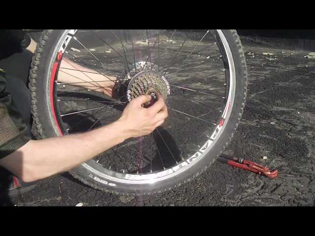Как разобрать заднее колесо скоростного велосипеда фото