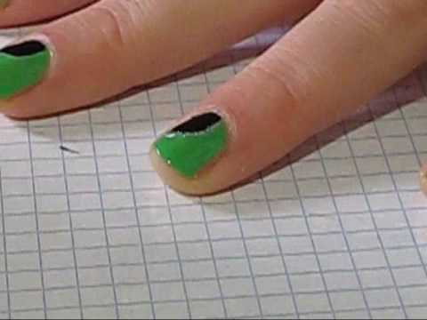 Verde Ramarro Blu & Argento Nail Art (Collaborazio...