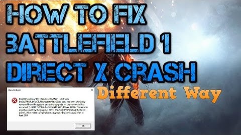 Battlefield 1 Crash Fix w/ Steam and Afterburner