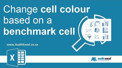 Change Excel cell color based on benchmark in another cell