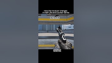 How revolver changed in Half Life and Counter Strike #cs #cs2 #csgo #cssource #cs16  #retrogaming