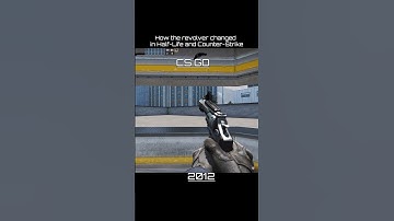 How revolver changed in Half Life and Counter Strike #cs #cs2 #csgo #cssource #cs16  #retrogaming