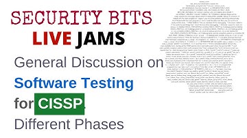General Discussion on CISSP - Software Testing Terms and Concepts