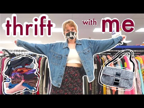 Thrift With Me ❀ 2 Goodwills in 1 Day ❀ Button Up Tops, Midi Skirts, Corsets, and more!