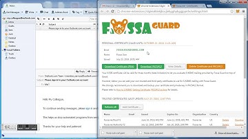S/MIME. Gmail & Fossa Guard. Send S/MIME from Thunderbird