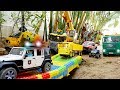 다리 만들기 포크레인 트럭 중장비 자동차 장난감 블럭놀이 Build Bridge with Excavator Truck Toy