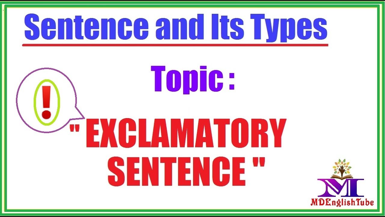 Exclamatory Sentence [ Sentence Framing ] YouTube