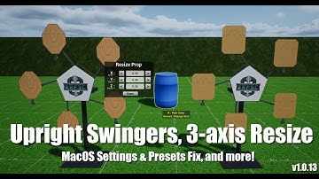 Practisim Designer Patch 1.0.13 - Loads of bug fixes, Upright swingers, 3-axis Resizing tool