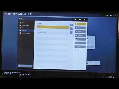 Editing a Color Bar in eXact InkKeyControl 2