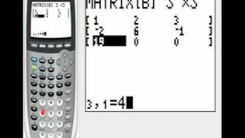 Determining Inverse Matrices on the TI83/84