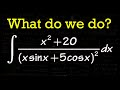 Integral of (x^2+20)/(x*sin(x)+5cos(x))^2