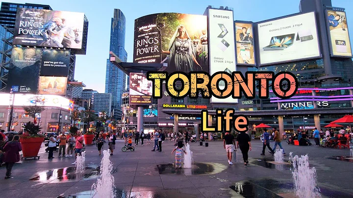Toronto life, Downtown Toronto, Ontario, Canada 4K