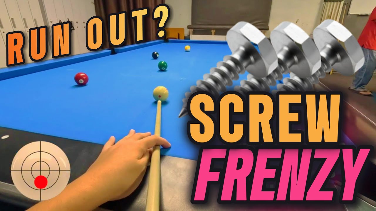 Image of video the Impossible 9 Ball Pool RUN OUT with 77.7% SCREW Shots? (Rack 33) 25