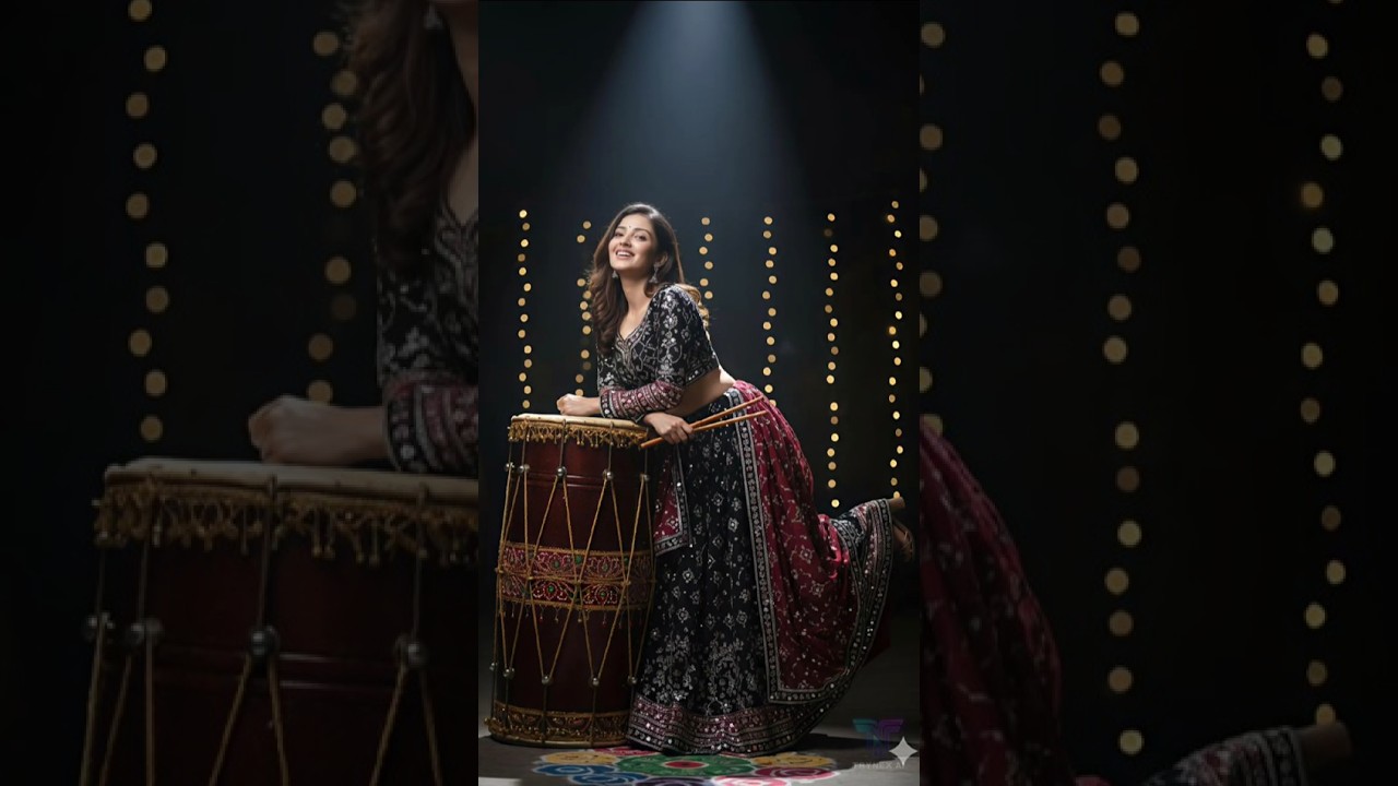 Gemini Navratri garba look edit prompt 😍 | Trending instagram photo editing 📸| 