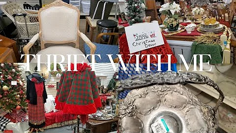 Thrift With Me At Goodwill & Helping Hands Thrift Store | Thrifting For Christmas & Vintage Decor