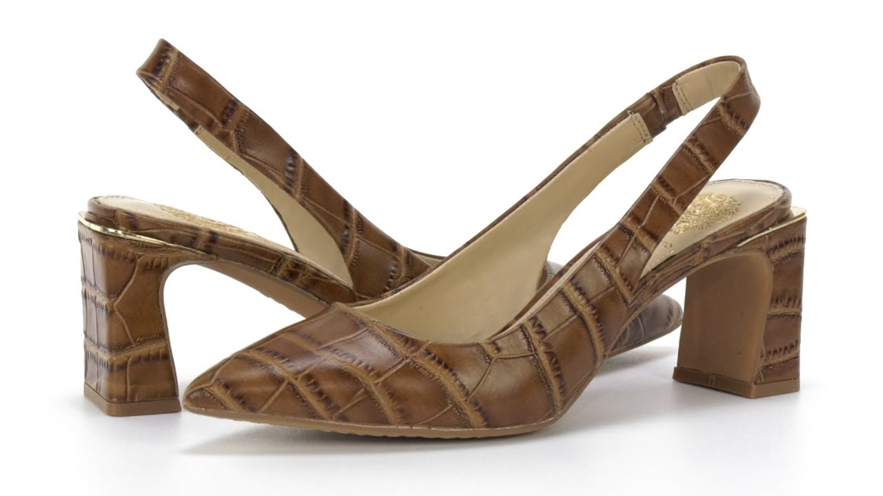 Vince Camuto Women's Hamden Slingback Pump, Barn Brown, 5 : :  Clothing, Shoes & Accessories