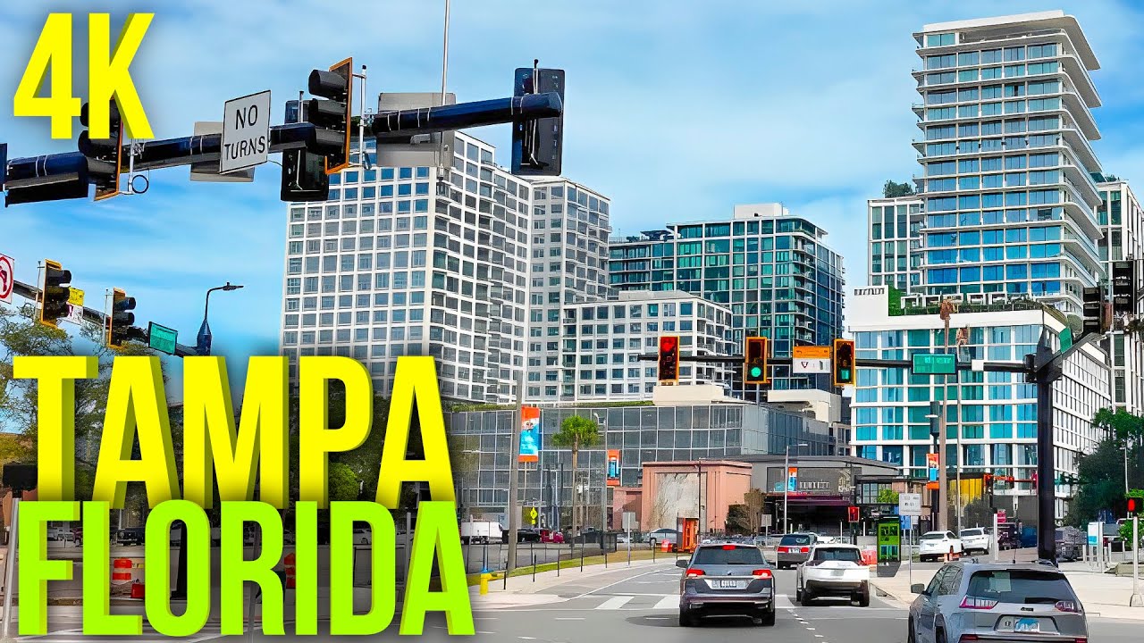 🌴☀️Driving around TAMPA, FLORIDA, ASMR Road Trip