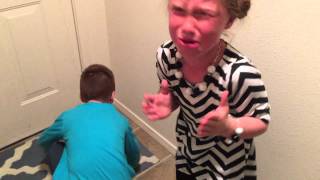 Hilarious tooth pulled using dental floss and door method.