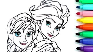 ROTULADOR MÁGICO DE FROZEN CON COLORES DEL ARCOIRIS Y DIBUJOS SORPRESA. Elsa , Ana, Olaf. Magic ink.