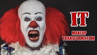 Pennywise IT 1990 (Tim Curry) - MAKEUP TUTORIAL | Prince De Guzman Transformations