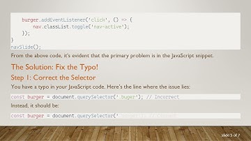 Fix Your Menu Burger Issue: A Simple Guide to Troubleshooting Javascript Navigation