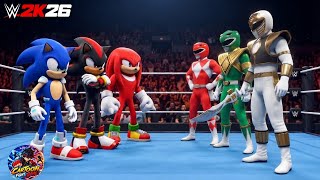 Sonic, Shadow & Knuckles vs Power Rangers! ⚡ Who Will Win This Epic Battle? Request #7 screenshot 4
